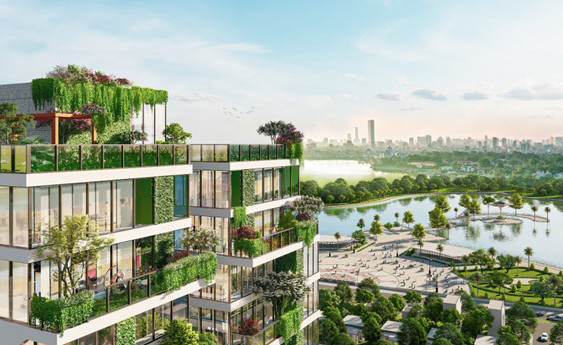 Sunshine Green Iconic mang tới gần 400 khu vườn xanh cho khu Đông Hà Nội. 