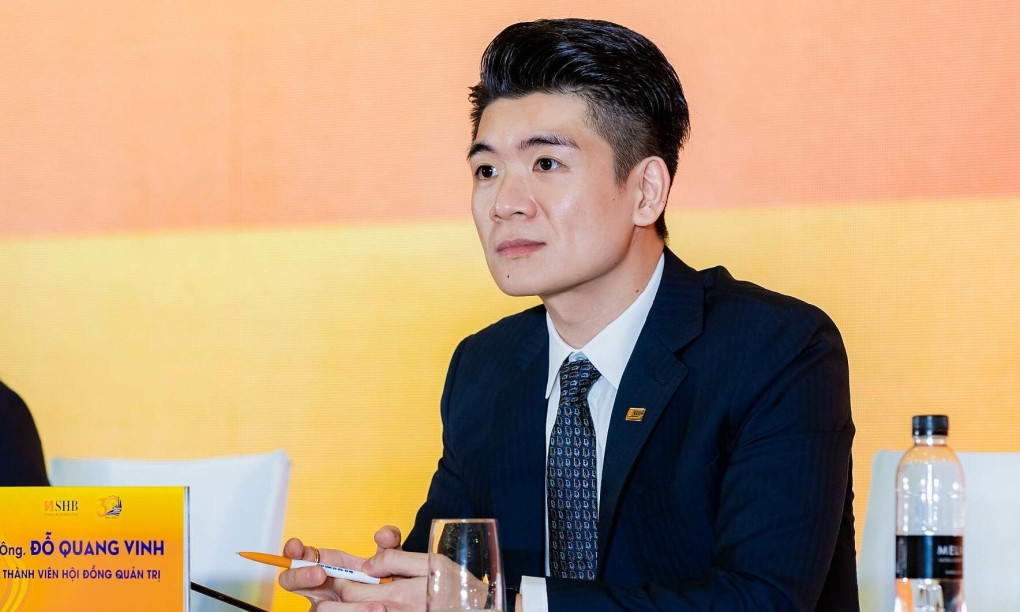 Ông Đỗ Quang Vinh, sinh năm 1989, là con trai cả của ông Đỗ Quang Hiển, Chủ tịch Hội đồng quản trị SHB.