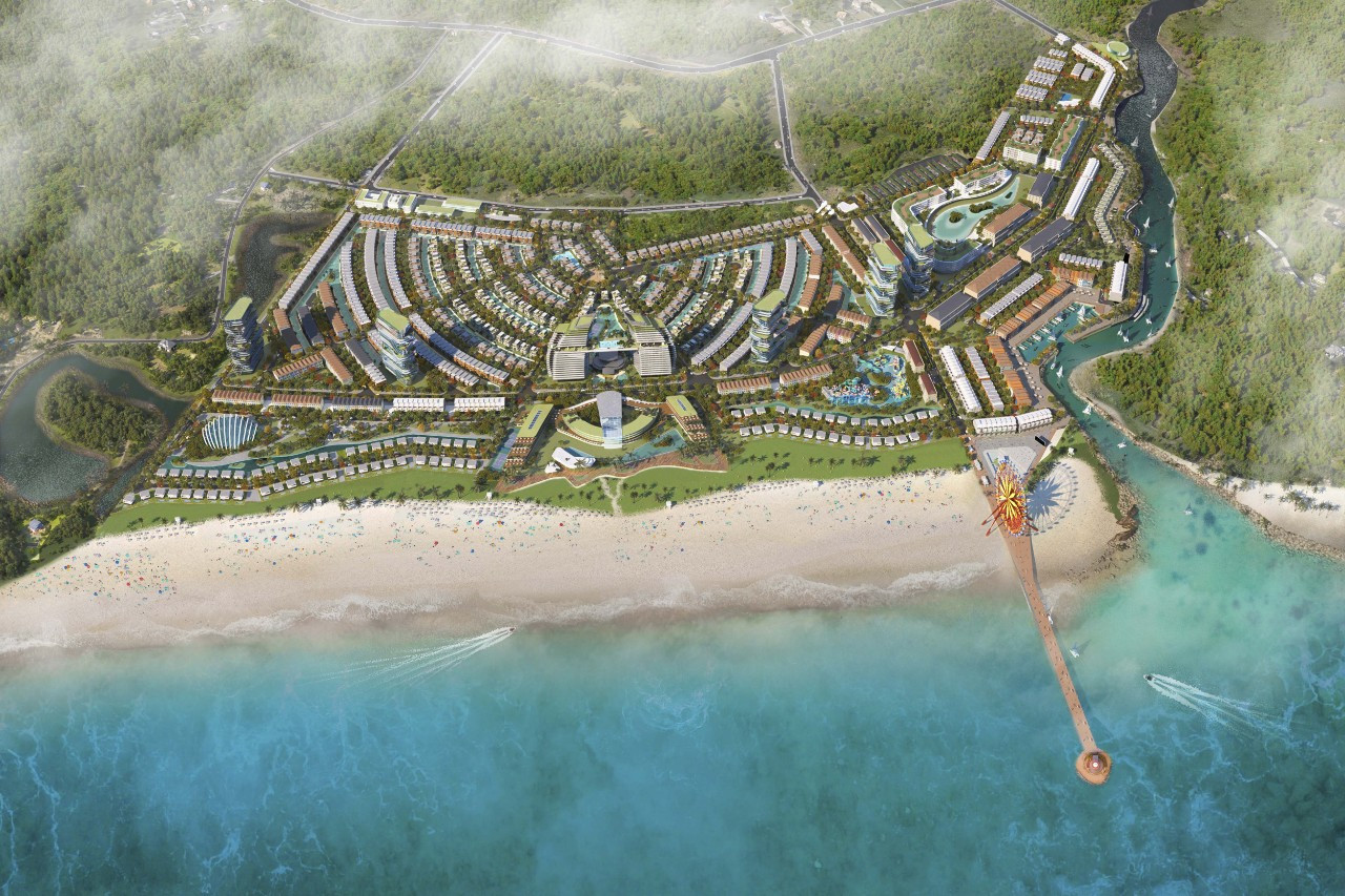 Dự án Venezia Beach sở hữu 1 km đường bờ biển và 1,1 km đường sông, cung cấp 3.979 sản phẩm đẳng cấp.