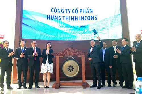 Hưng Thịnh Incons niêm yết trên sàn chứng khoán TP HCM vào tháng 11-2018.