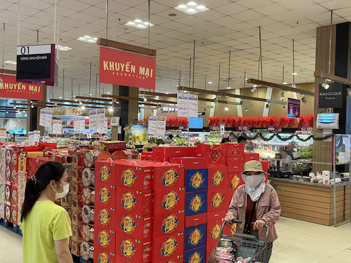 Nguồn hàng phục vụ Tết được chuẩn bị với số lượng gấp 2-3 lần so với tháng thường.