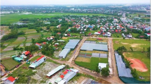 Khu vực đất ở huyện Duy Xuyên, nơi Công ty DB muốn làm Ecopark Quảng Nam