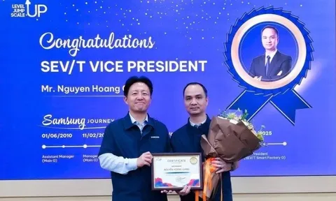 Ông Nguyễn Hoàng Giang là người Việt Nam đầu tiên trở thành lãnh đạo cao cấp của Samsung