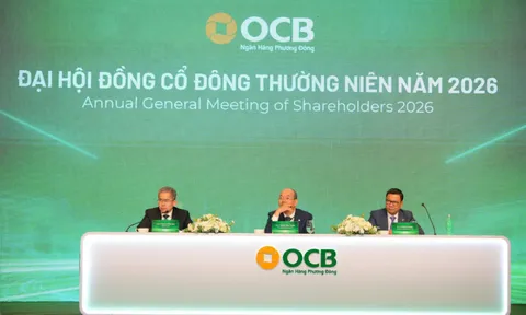 ĐHĐCĐ OCB: Đặt mục tiêu lợi nhuận 2026 tăng 39% so với năm 2025 đạt 6.960 tỷ đồng, tăng vốn điều lệ lên trên 30.600 tỷ đồng
