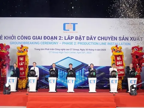 CT Semiconductor, thành viên Tập đoàn CT Group, khởi công nhà máy chip bán dẫn đầu tiên do người Việt làm chủ công nghệ