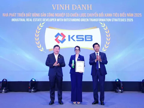 Khoáng sản và Xây dựng Bình Dương (KSB) nhận giải thưởng “Vì tương lai Xanh” năm 2025