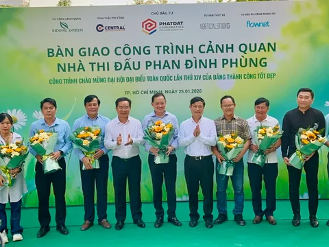 Phát Đạt bàn giao công viên tại nhà thi đấu Phan Đình Phùng phục vụ người dân dịp Tết Bính Ngọ