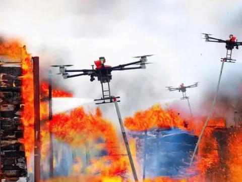 CT UAV công ty con của CT Group phát triển UAV bầy đàn chữa cháy