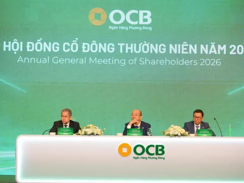 ĐHĐCĐ OCB: Đặt mục tiêu lợi nhuận 2026 tăng 39% so với năm 2025 đạt 6.960 tỷ đồng, tăng vốn điều lệ lên trên 30.600 tỷ đồng