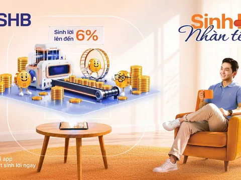 SHB SAHA ra mắt tính năng “Sinh lời nhàn tênh”: Tự động sinh lời tới 6%/năm